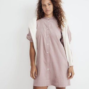 NWT Madewell Corduroy Puff-Sleeve Mini Dress
